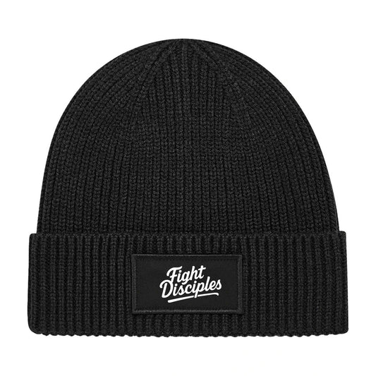 Black Patch Beanie