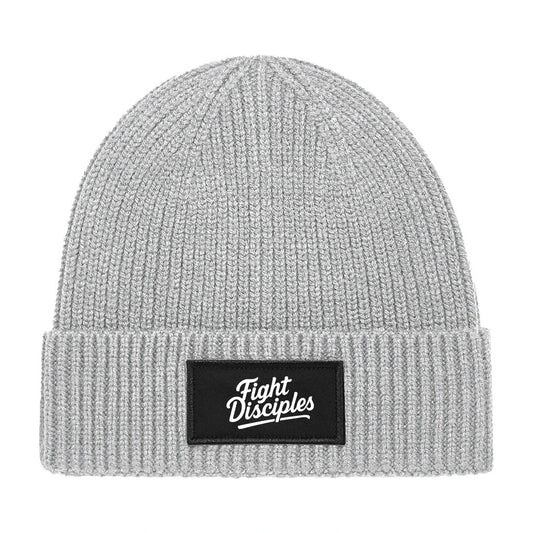 Grey Patch Beanie