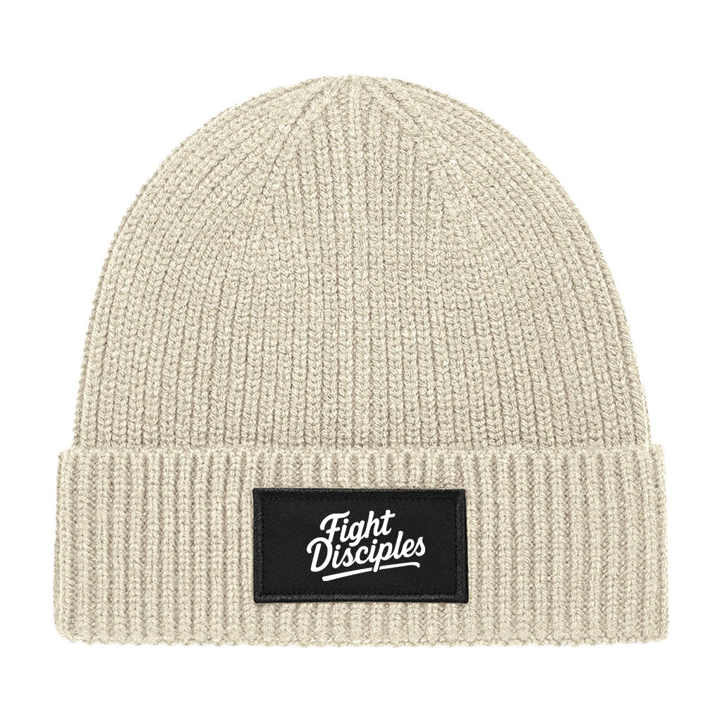 Oatmeal Patch Beanie